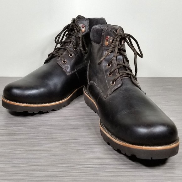 UGG Seton Waterproof Ankle Boot, Brown Leather, Mens Size 9 M / 42 - Picture 4 of 13